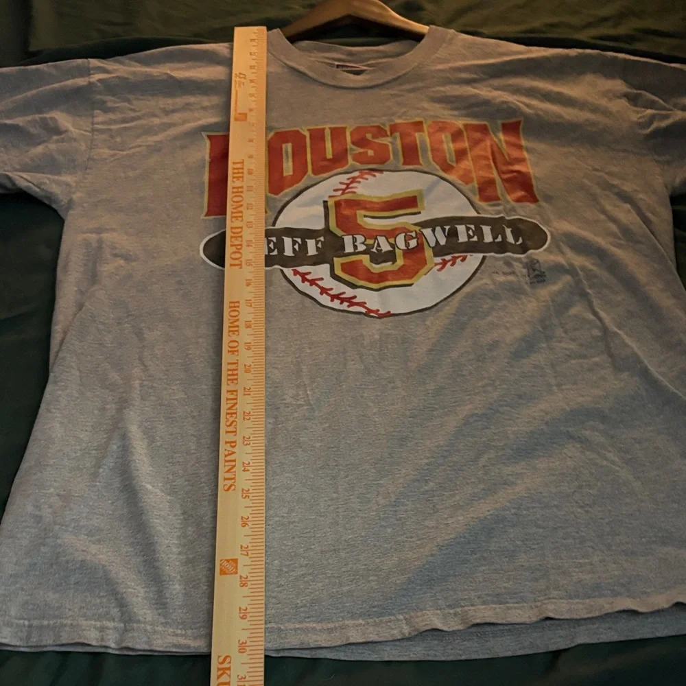 2000 Gray Houston Jeff Bagwell Men's XL Tee Vintage - Picture 4 of 7